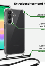 BASEY. BASEY. Samsung Galaxy A27 Hoesje Transparant Shockproof Met Zwart Koord