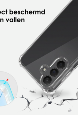 BASEY. BASEY. Samsung Galaxy A27 Hoesje Transparant Shockproof Met Zwart Koord