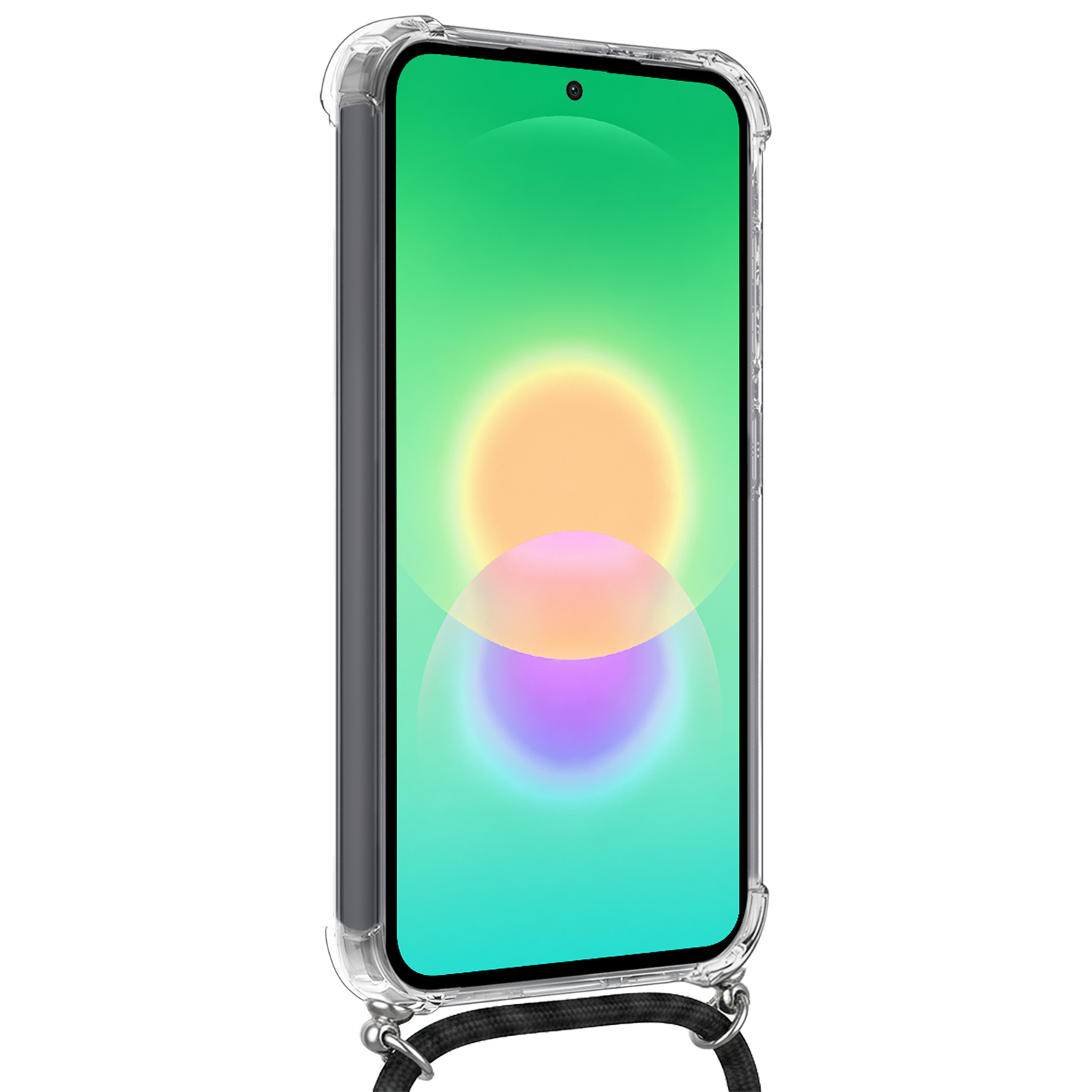 BASEY. BASEY. Samsung Galaxy A27 Hoesje Pashouder met Koord Met Screenprotector