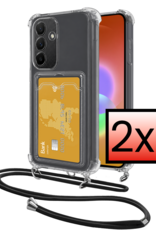 NoXx NoXx Samsung Galaxy A27 Hoesje Pashouder met Koord - 2 PACK