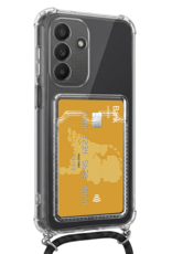 NoXx NoXx Samsung Galaxy A27 Hoesje Pashouder met Koord Met 2x Screenprotector