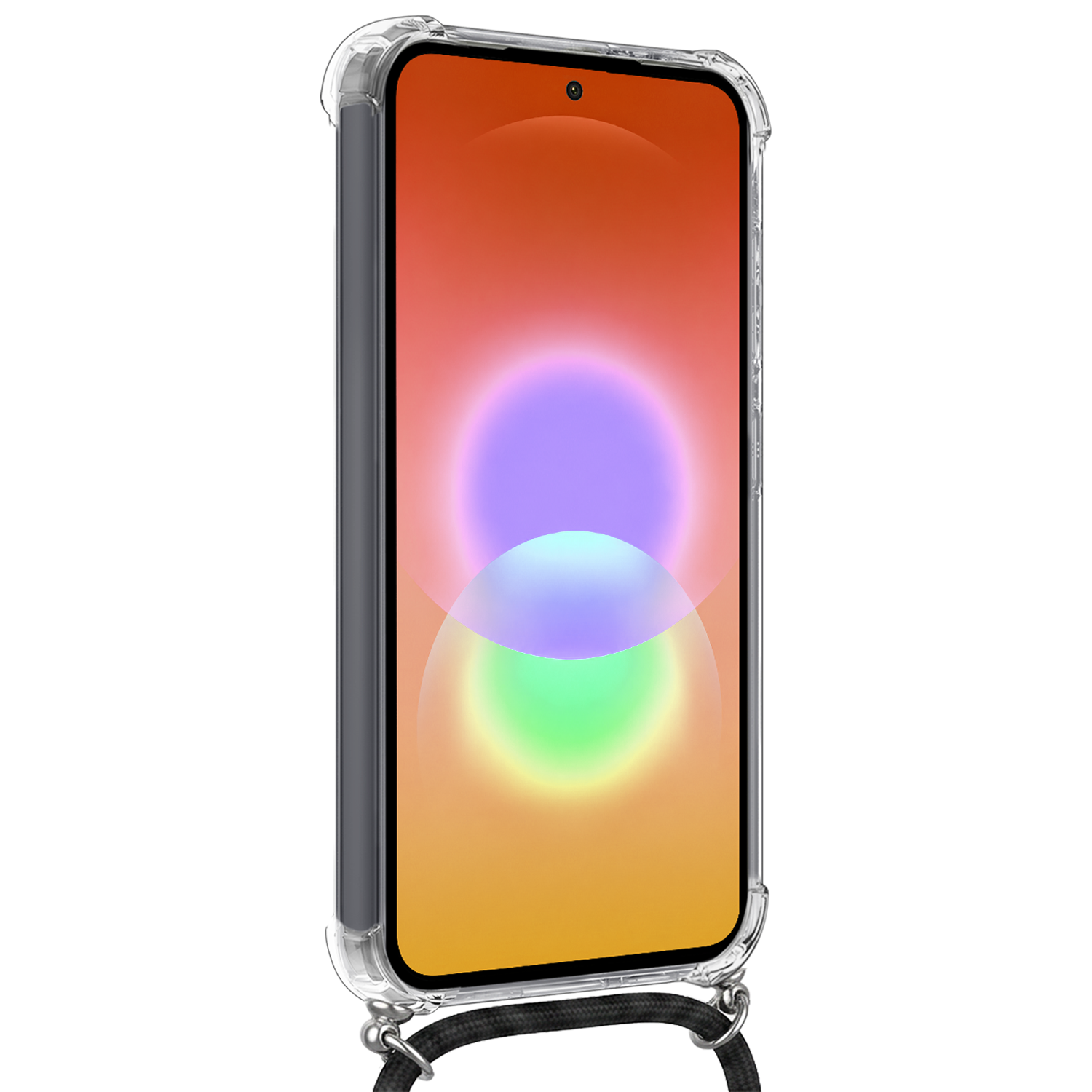 NoXx NoXx Samsung Galaxy A27 Hoesje Pashouder met Koord Met 2x Screenprotector