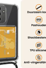 Nomfy Nomfy Samsung Galaxy A27 Hoesje Pashouder met Koord - 2 PACK