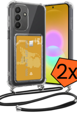Nomfy Nomfy Samsung Galaxy A27 Hoesje Pashouder met Koord - 2 PACK