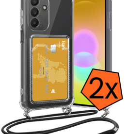 Nomfy Nomfy Samsung Galaxy A27 Hoesje Pashouder met Koord - 2 PACK