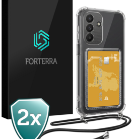Forterra Forterra Samsung Galaxy A27 Hoesje Pashouder met Koord - 2 PACK