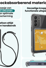 Forterra Forterra Samsung Galaxy A27 Hoesje Pashouder met Koord Met 2x Screenprotector