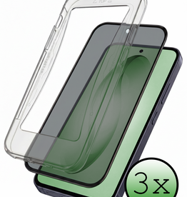 BASEY. BASEY. Samsung Galaxy S26 Plus Hybrid Privacy Screenprotector - 3 PACK