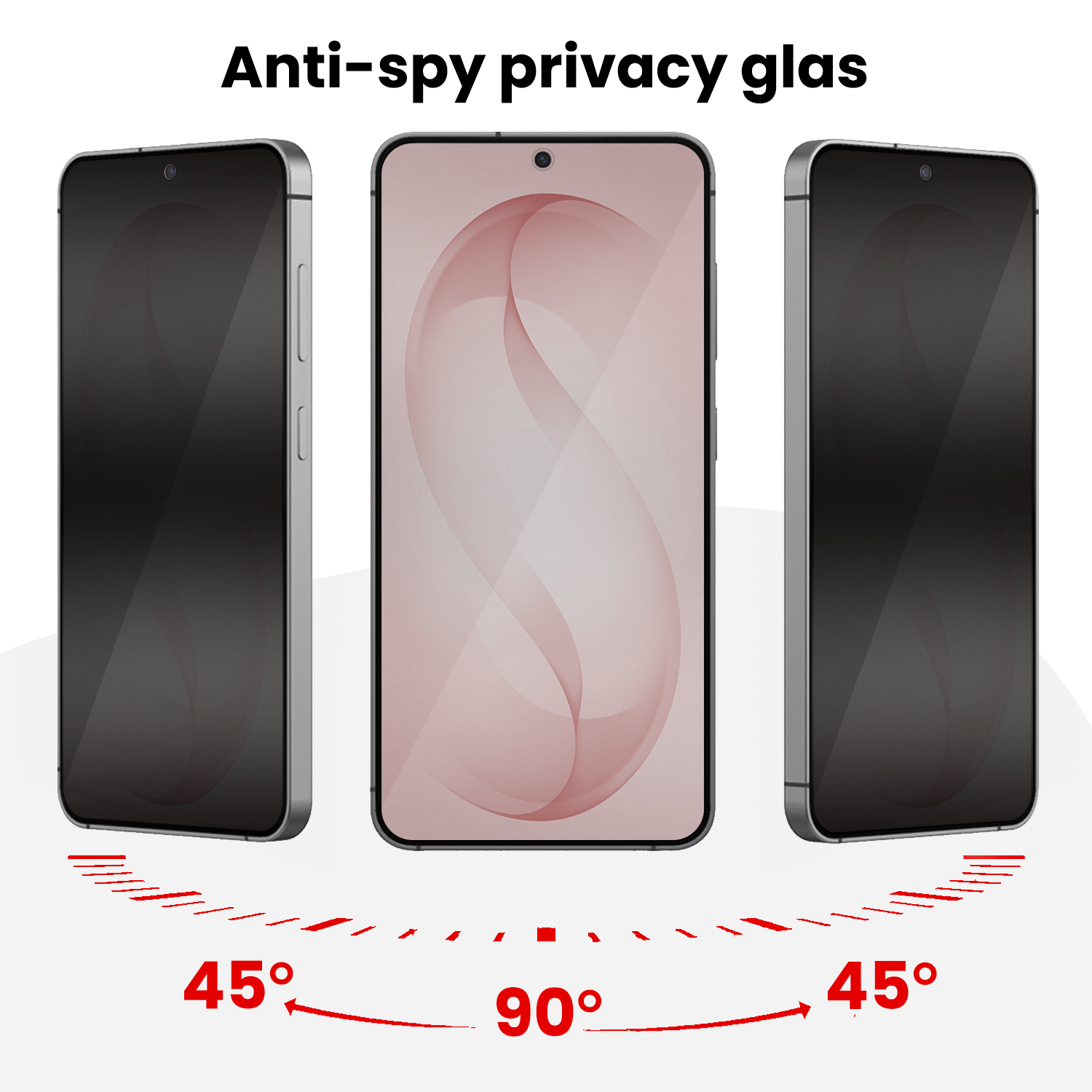 NoXx NoXx Samsung Galaxy S26 Plus Hybrid Privacy Screenprotector
