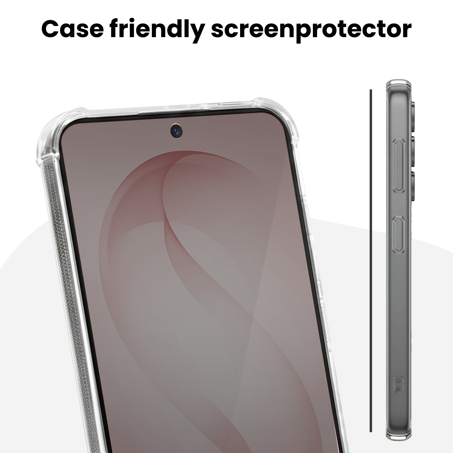 NoXx NoXx Samsung Galaxy S26 Plus Hybrid Privacy Screenprotector - 3 PACK