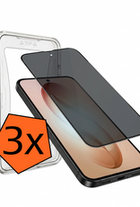 Nomfy Nomfy Samsung Galaxy S26 Plus Hybrid Privacy Screenprotector - 3 PACK