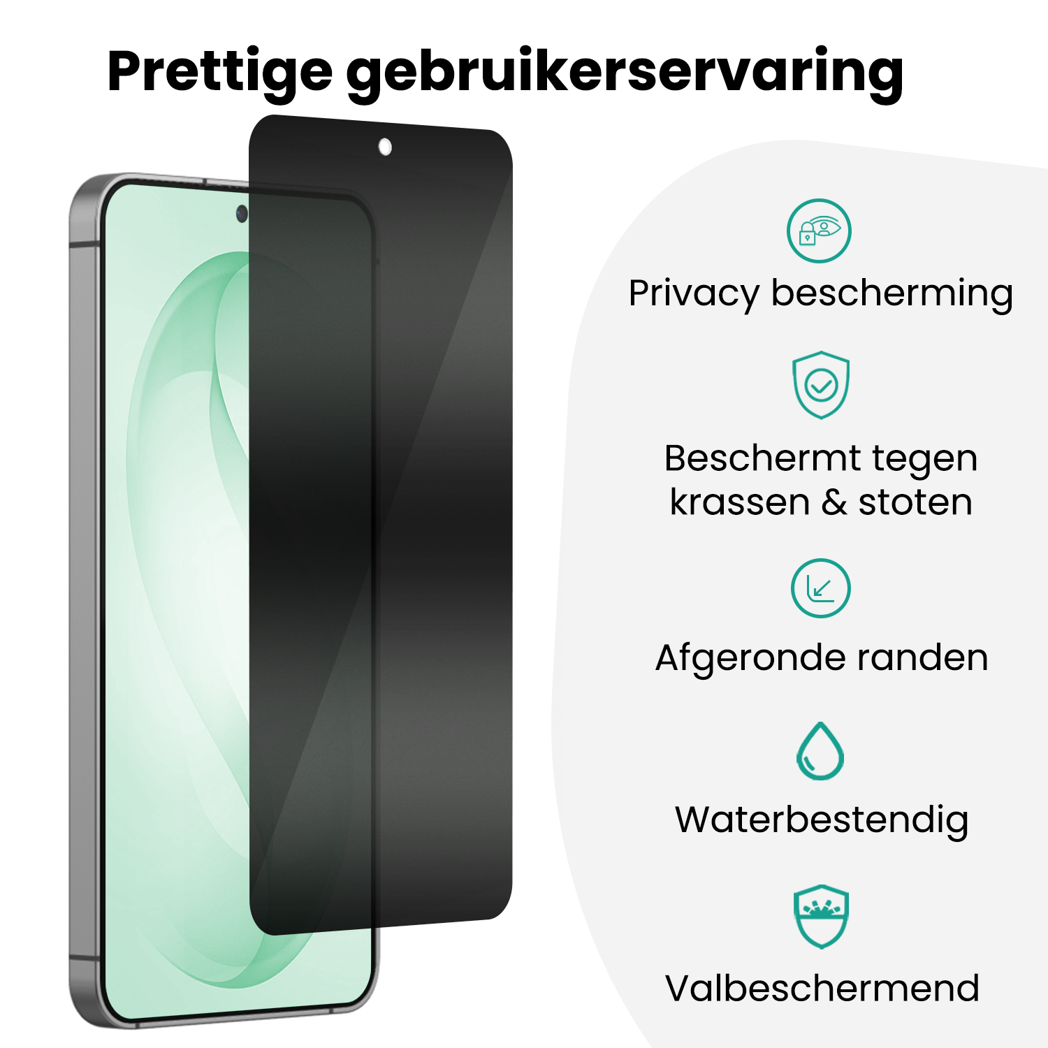 Forterra Forterra Samsung Galaxy S26 Plus Hybrid Privacy Screenprotector - 2 PACK