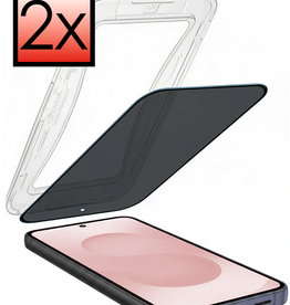 NoXx NoXx Samsung Galaxy S25 FE Hybrid Privacy Screenprotector - 2 PACK