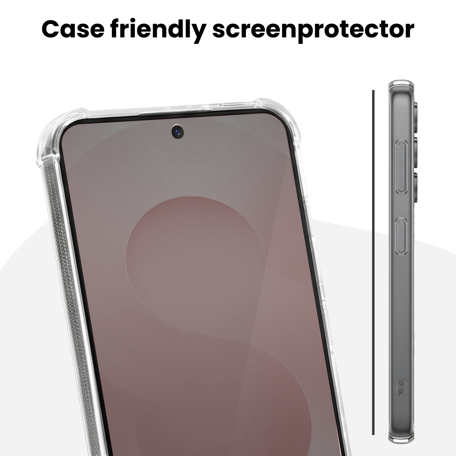 NoXx NoXx Samsung Galaxy S25 FE Hybrid Privacy Screenprotector - 3 PACK