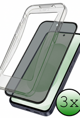 BASEY. BASEY. Samsung Galaxy S25 FE Hybrid Privacy Screenprotector - 3 PACK