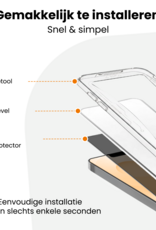 Nomfy Nomfy Samsung Galaxy S25 FE Hybrid Privacy Screenprotector - 3 PACK