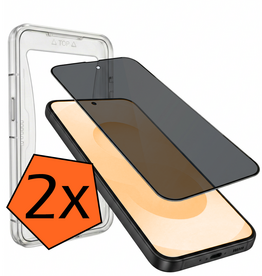 Nomfy Nomfy Samsung Galaxy S25 FE Hybrid Privacy Screenprotector - 2 PACK