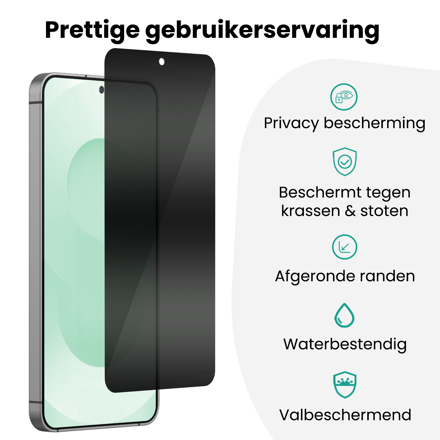 Forterra Forterra Samsung Galaxy S25 FE Hybrid Privacy Screenprotector