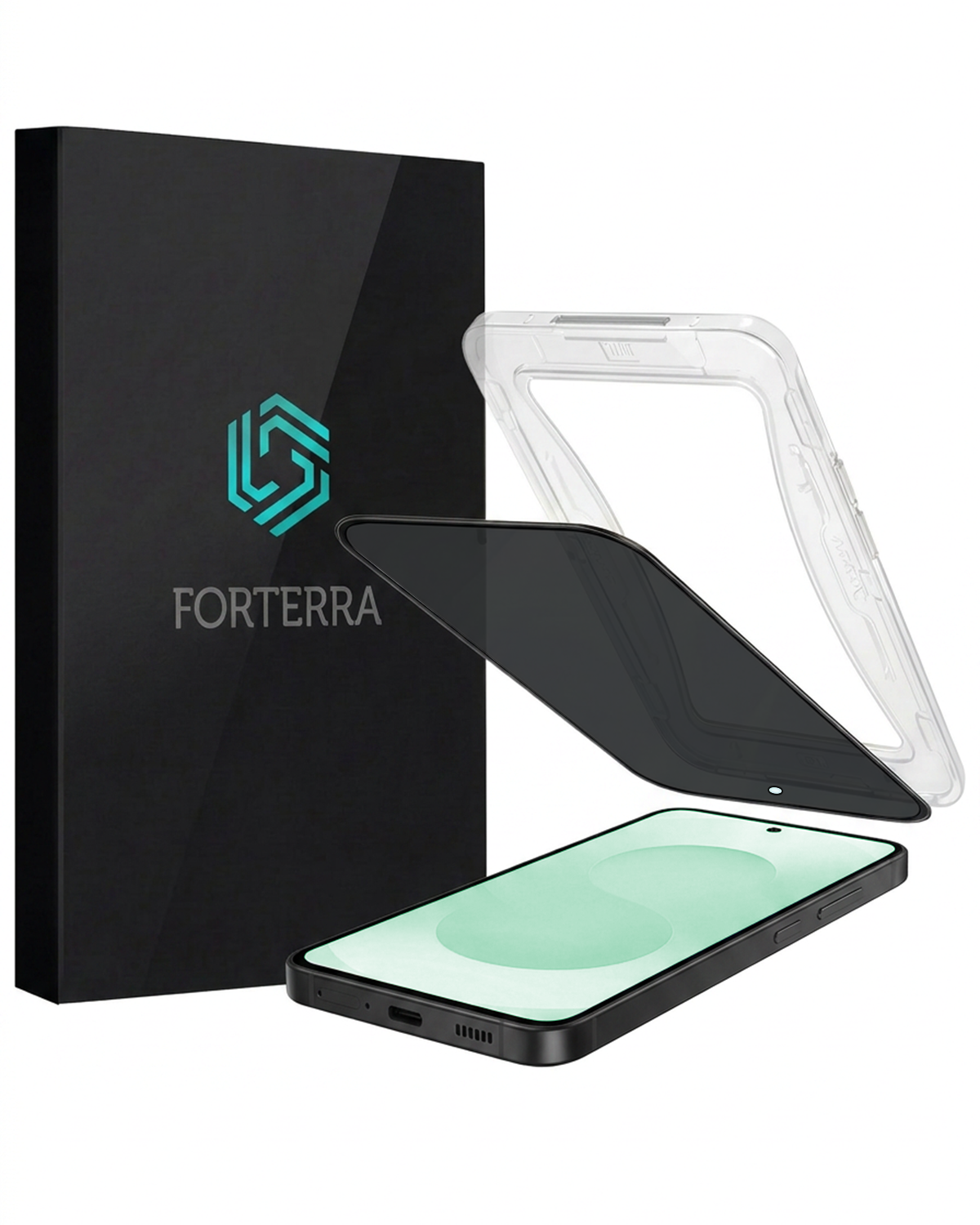 Forterra Forterra Samsung Galaxy S25 FE Hybrid Privacy Screenprotector