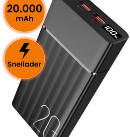 Nomfy Nomfy Powerbank 20000 mAh - Zwart