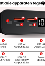 NoXx NoXx Powerbank 20000 mAh - Zwart