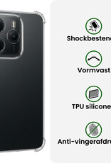 BASEY. BASEY. Xiaomi Redmi Note 14 5G Hoesje Shockproof - Transparant - 2 PACK