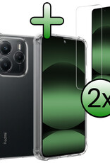 BASEY. BASEY. Xiaomi Redmi Note 14 5G Hoesje Shockproof Met 2x Screenprotector