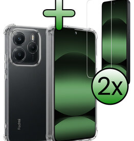 BASEY. BASEY. Xiaomi Redmi Note 14 5G Hoesje Shockproof Met 2x Screenprotector