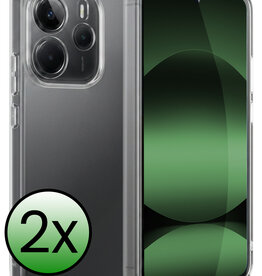 BASEY. BASEY. Xiaomi Redmi Note 14 5G Hoesje Siliconen - Transparant - 2 PACK