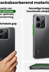 BASEY. BASEY. Xiaomi Redmi Note 14 5G Hoesje Siliconen - Transparant - 2 PACK
