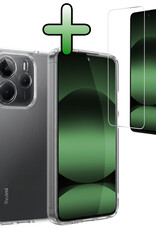 BASEY. BASEY. Xiaomi Redmi Note 14 5G Hoesje Siliconen Met Screenprotector - Transparant