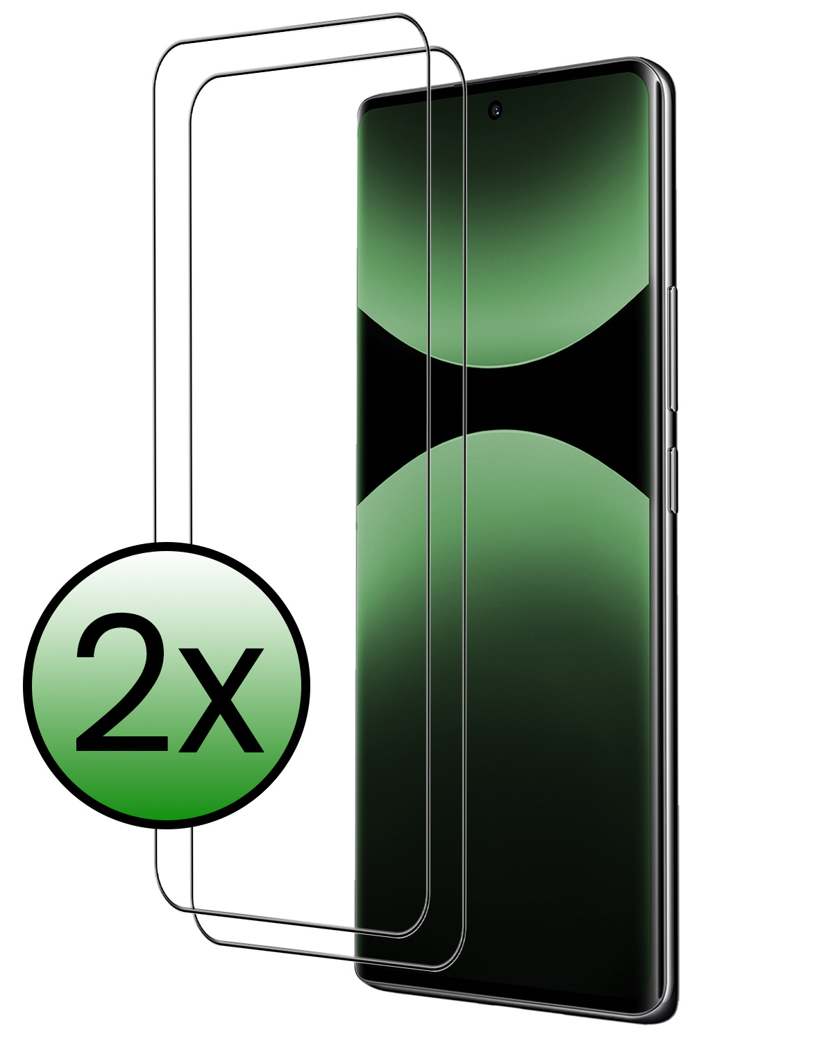 BASEY. BASEY. Xiaomi Redmi Note 14 Pro 5G Screenprotector Glas - 2 PACK