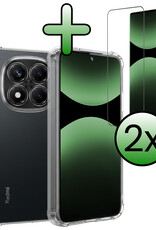 BASEY. BASEY. Xiaomi Redmi Note 14 Pro 5G Hoesje Shockproof Met 2x Screenprotector