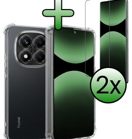 BASEY. BASEY. Xiaomi Redmi Note 14 Pro 5G Hoesje Shockproof Met 2x Screenprotector
