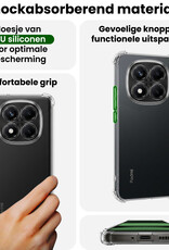 BASEY. BASEY. Xiaomi Redmi Note 14 Pro 5G Hoesje Shockproof Met 2x Screenprotector