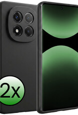 BASEY. BASEY. Xiaomi Redmi Note 14 Pro 5G Hoesje Siliconen - Zwart - 2 PACK