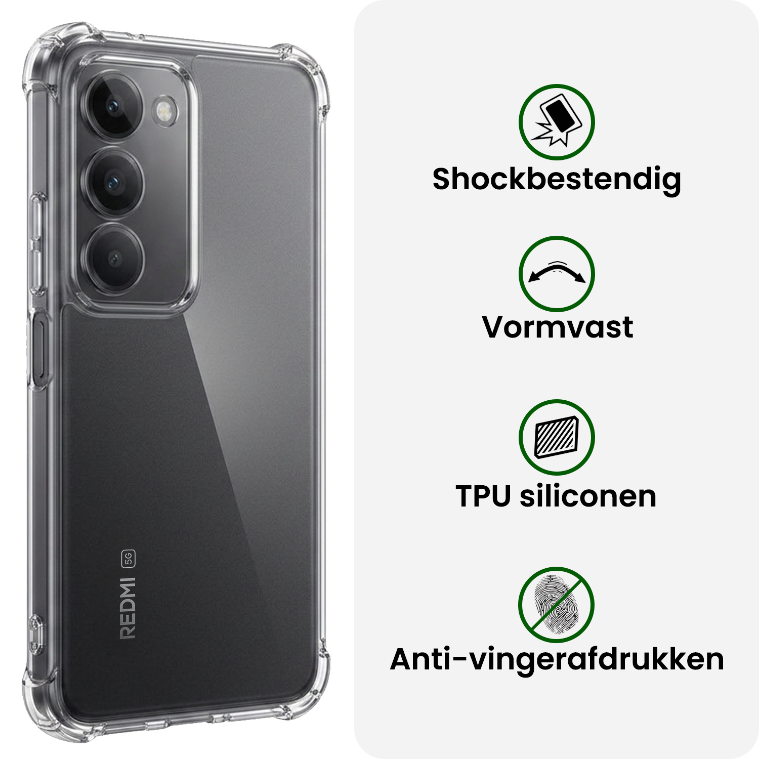 BASEY. BASEY. Xiaomi 15 Hoesje Shockproof - Transparant