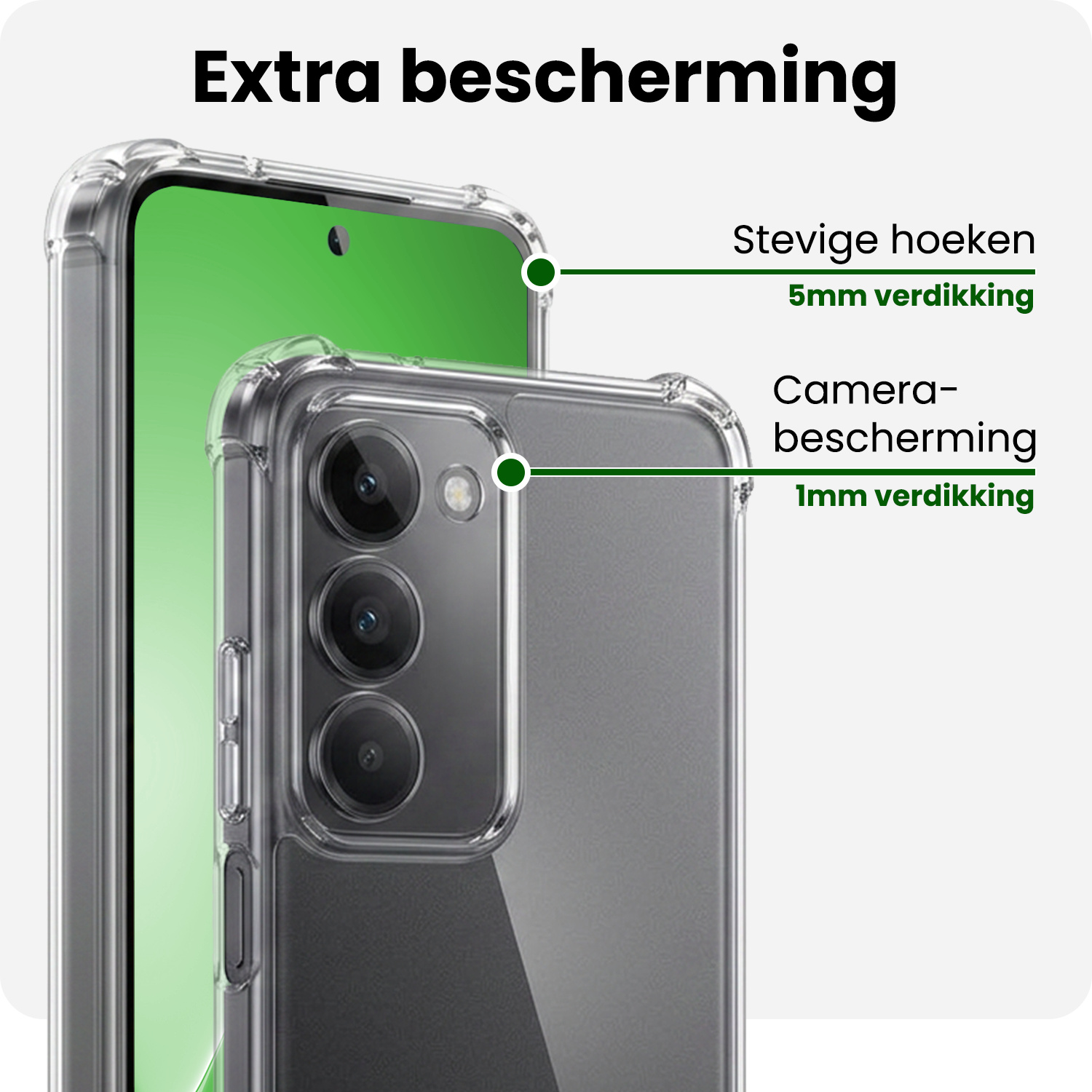 BASEY. BASEY. Xiaomi 15 Hoesje Shockproof - Transparant - 2 PACK