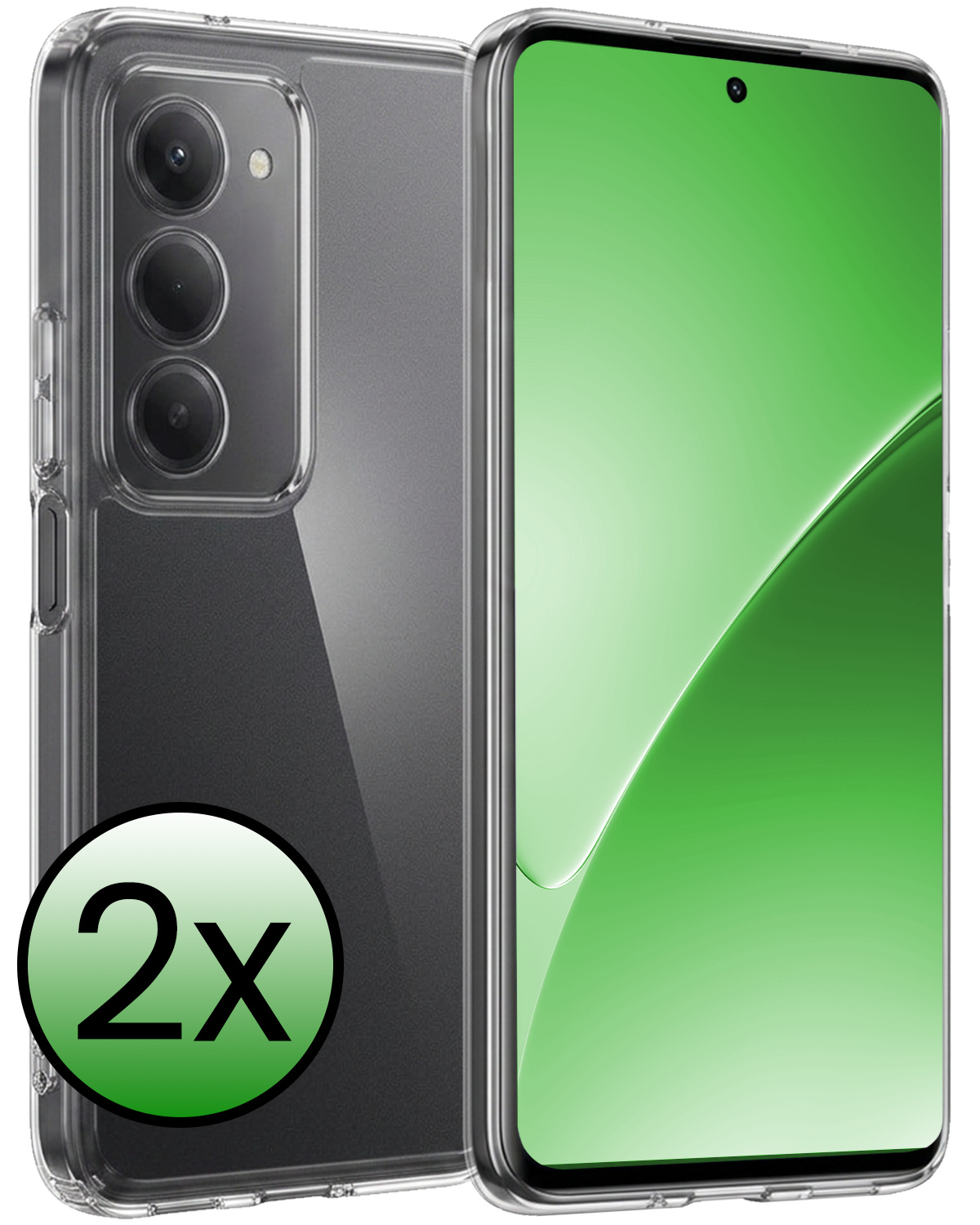 BASEY. BASEY. Xiaomi 15 Hoesje Siliconen - Transparant - 2 PACK