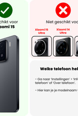 BASEY. BASEY. Xiaomi 15 Hoesje Siliconen - Transparant - 2 PACK