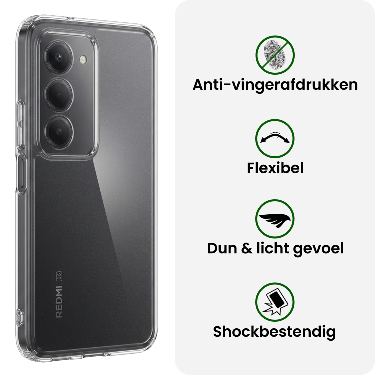 BASEY. BASEY. Xiaomi 15 Hoesje Siliconen - Transparant - 2 PACK