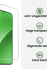 BASEY. BASEY. Xiaomi 15 Hoesje Siliconen Met Screenprotector - Transparant
