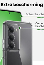 BASEY. BASEY. Xiaomi 15 Hoesje Siliconen Met 2x Screenprotector - Transparant