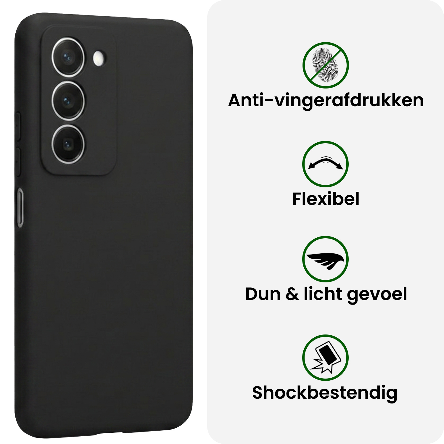 BASEY. BASEY. Xiaomi 15 Hoesje Siliconen - Zwart