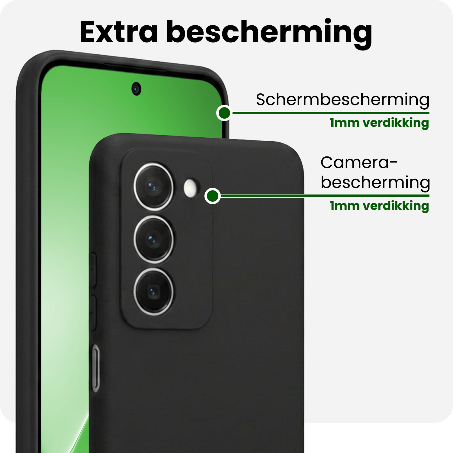 BASEY. BASEY. Xiaomi 15 Hoesje Siliconen - Zwart