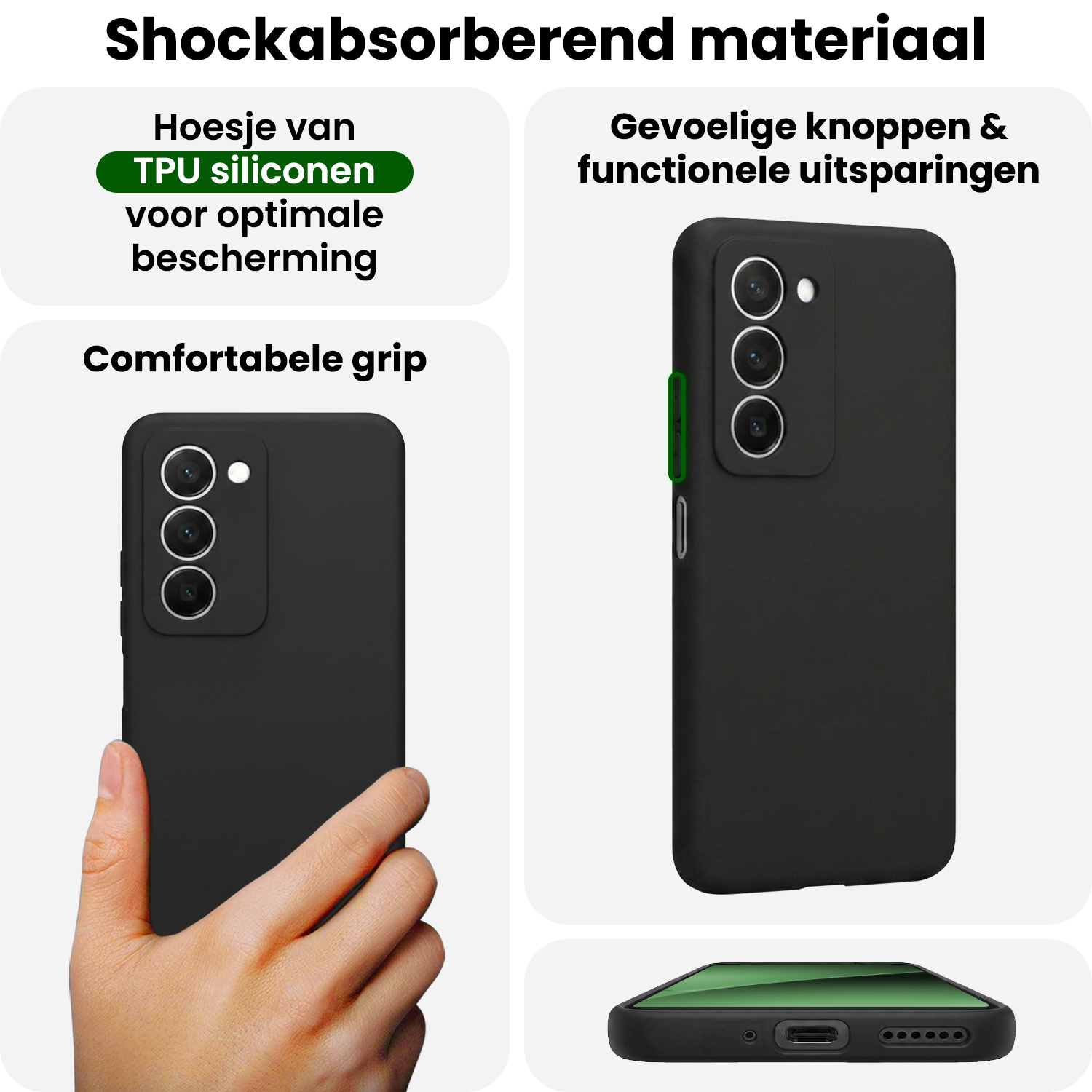 BASEY. BASEY. Xiaomi 15 Hoesje Siliconen - Zwart