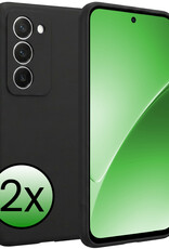 BASEY. BASEY. Xiaomi 15 Hoesje Siliconen - Zwart - 2 PACK