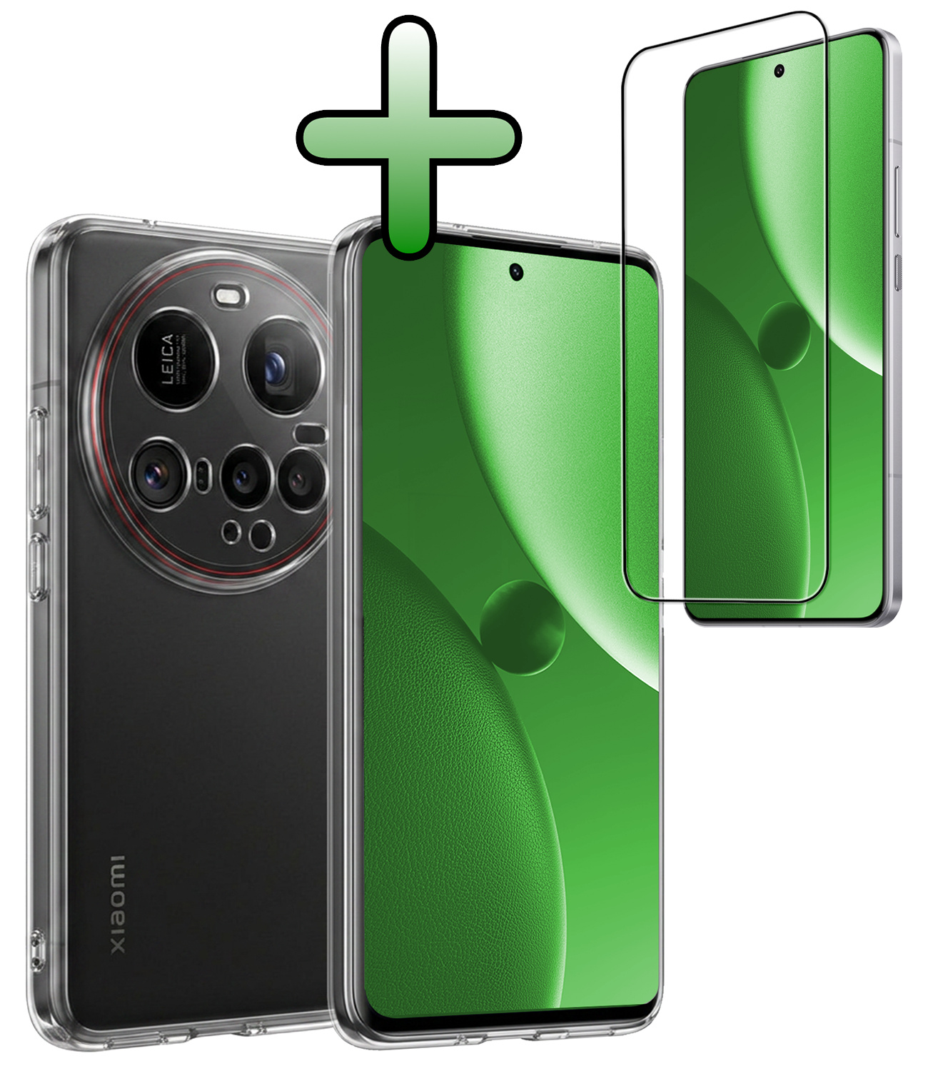 BASEY. BASEY. Xiaomi 15 Ultra Hoesje Siliconen Met Screenprotector - Transparant