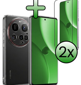 BASEY. BASEY. Xiaomi 15 Ultra Hoesje Siliconen Met 2x Screenprotector - Transparant