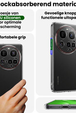 BASEY. BASEY. Xiaomi 15 Ultra Hoesje Siliconen Met 2x Screenprotector - Transparant